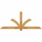 Ekena Millwork Redmond Rough Sawn Timber Gable Bracket, Western Red Cedar, 72"W x 30"H x 2"D x 4"F, 10/12 Pitch GBW072X30X0204RED00RWR - alternate 1